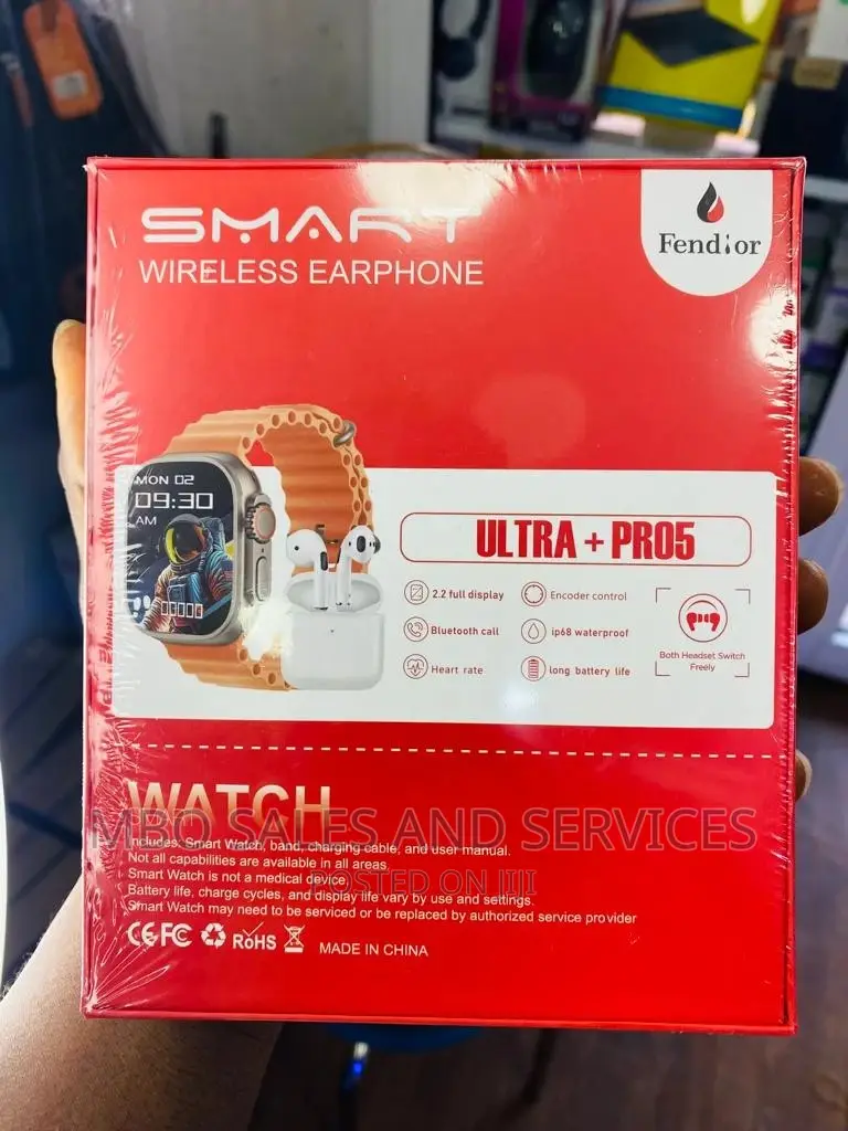 Fendior Smartwatch + Free Airpod With Strap