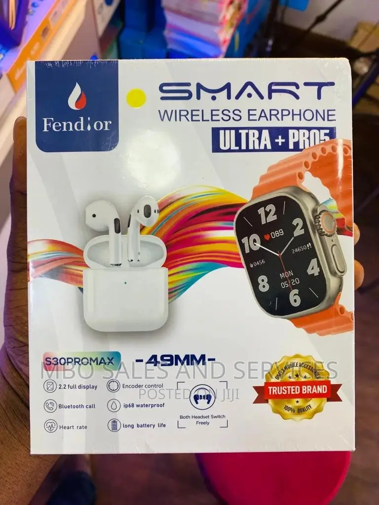 Fendior Smartwatch With Airpod and Extra Strap