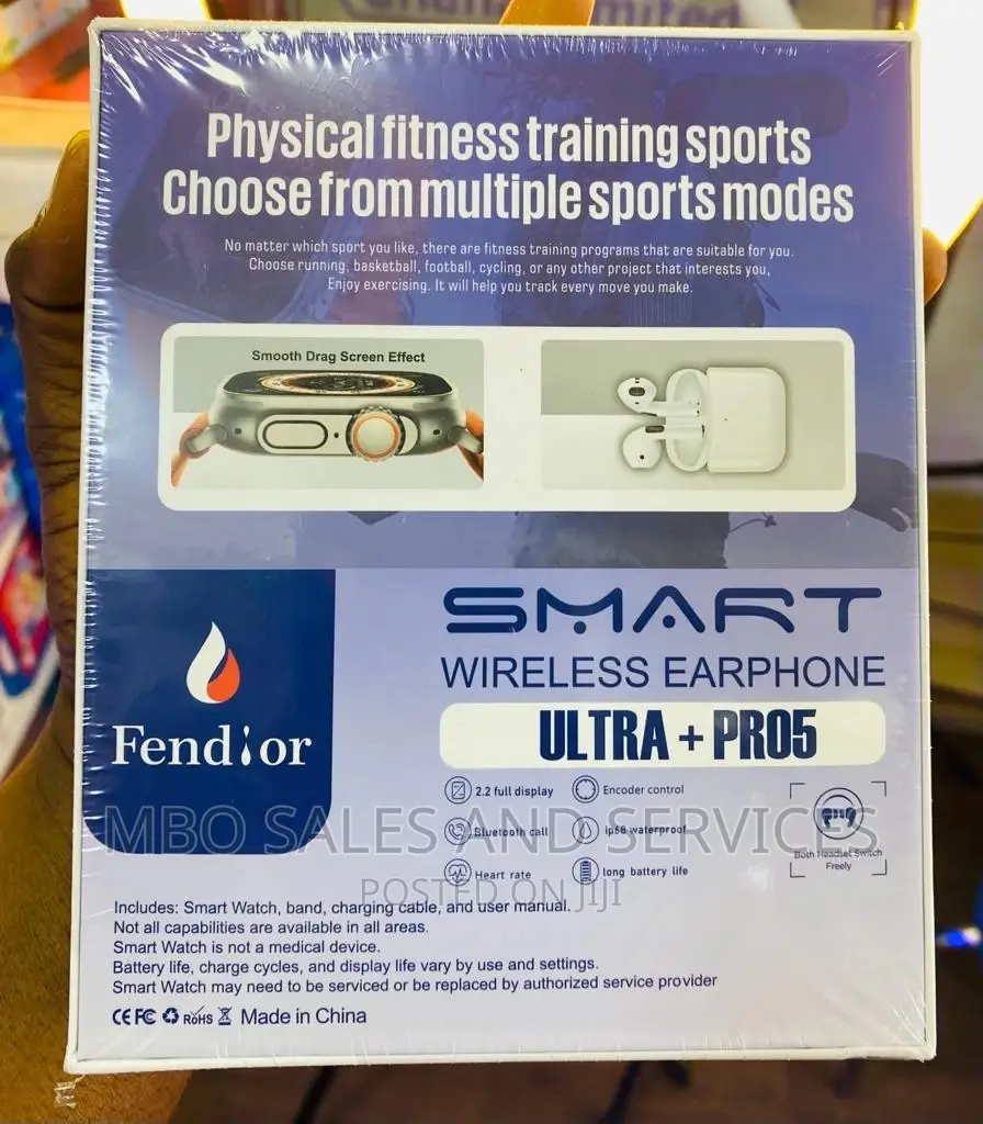 Fendior Smartwatch With Airpod and Extra Strap