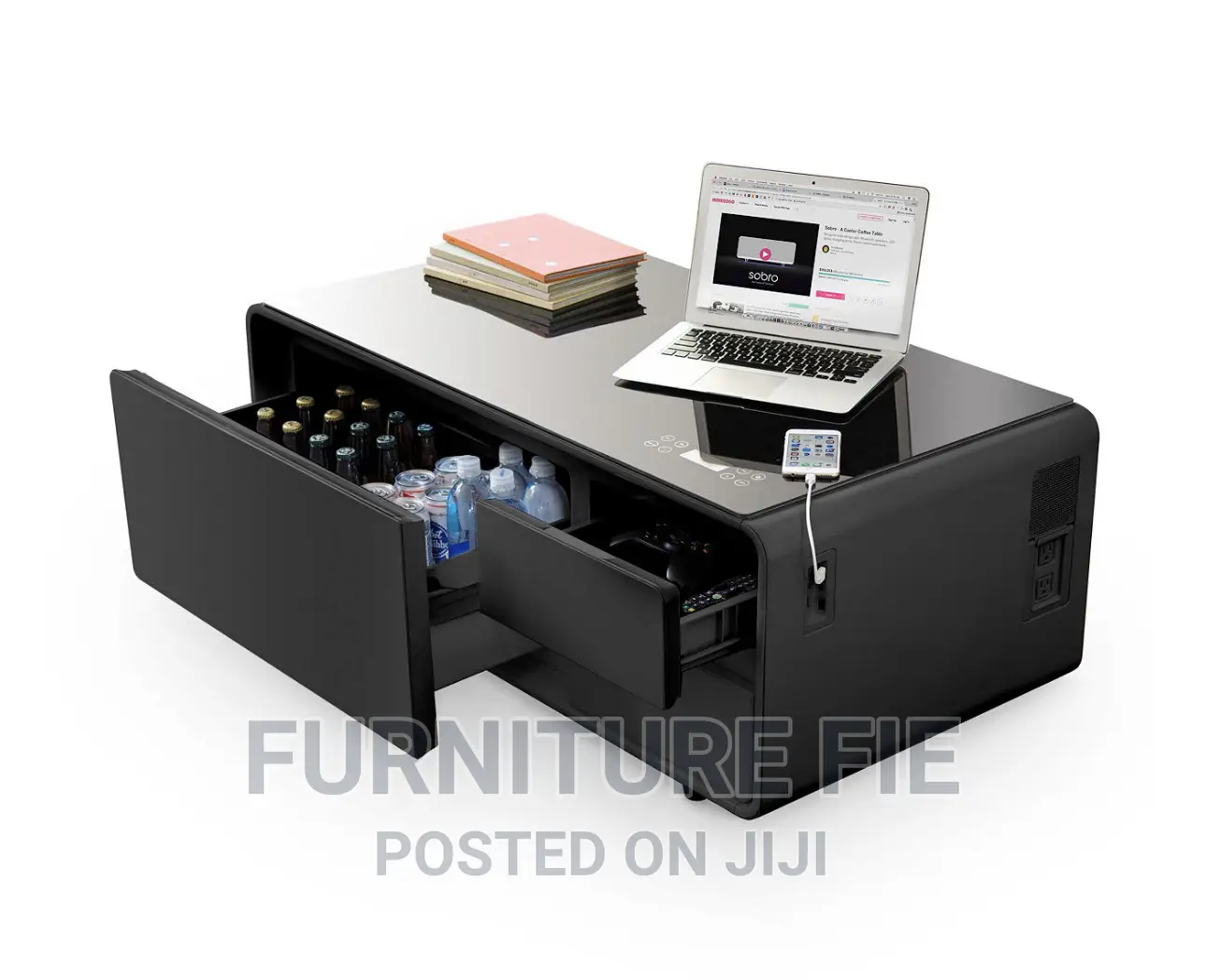 Sobro Smart Coffee Table With Refrigerator From Macy’S Usa