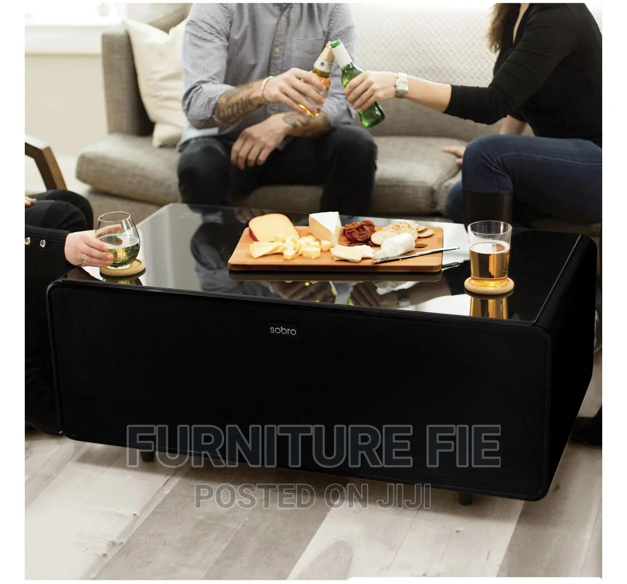 Sobro Smart Coffee Table With Refrigerator From Macy’S Usa