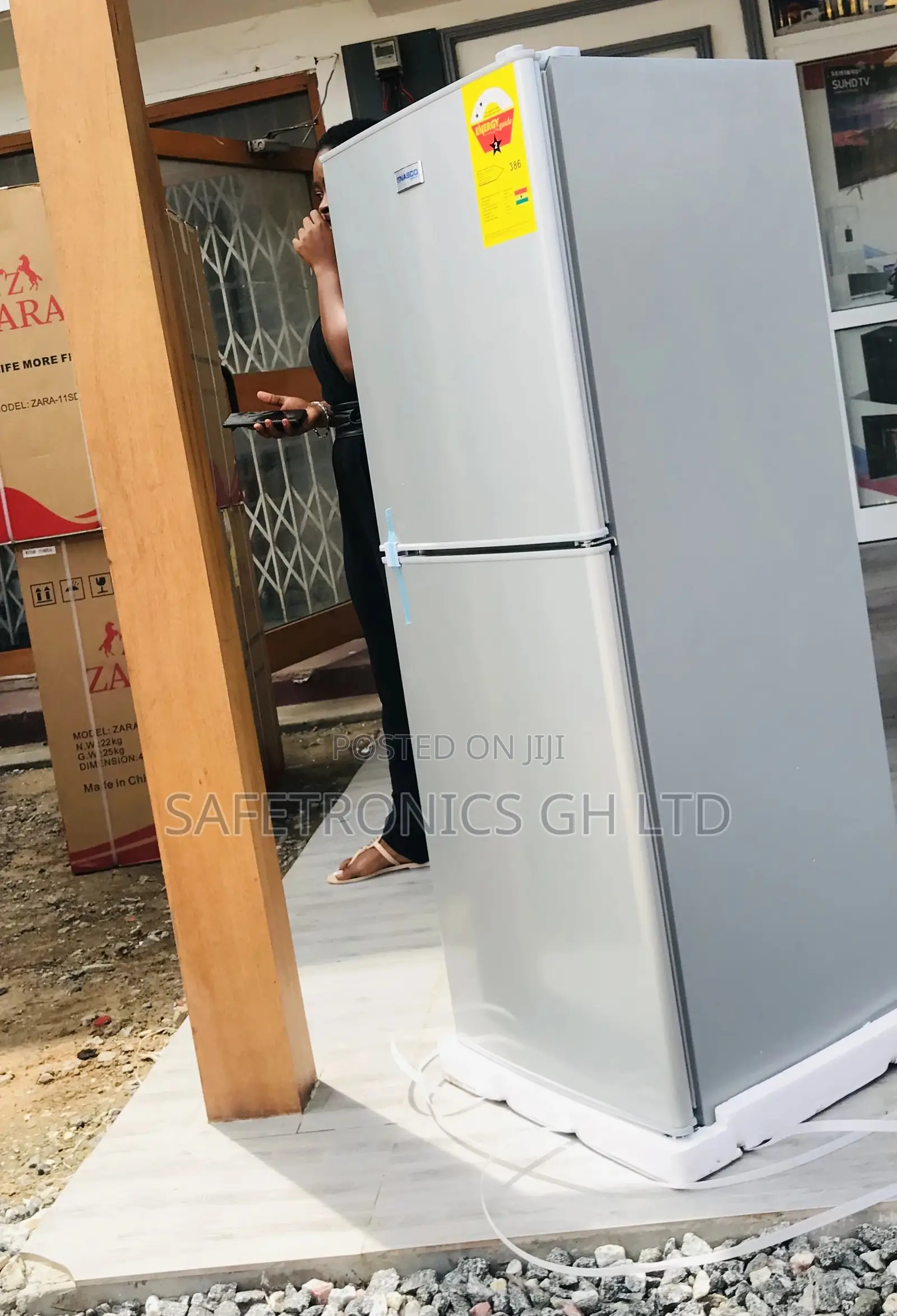 Adjustable Nascod2-18fl Doubledoor Bottomfreezer Fridge