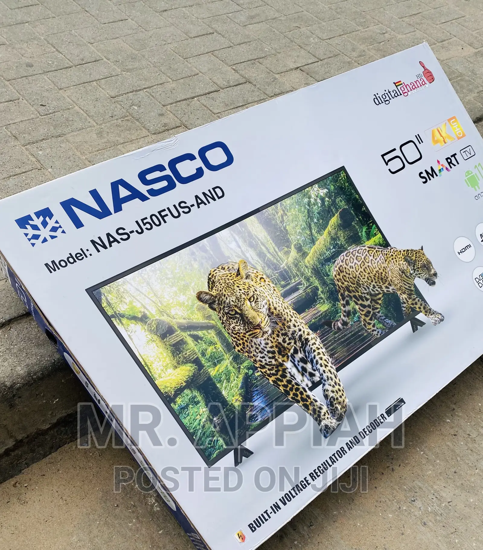 Energy Efficient Nasco 50inch Uhd Smart Bluetooth Tv(Black)