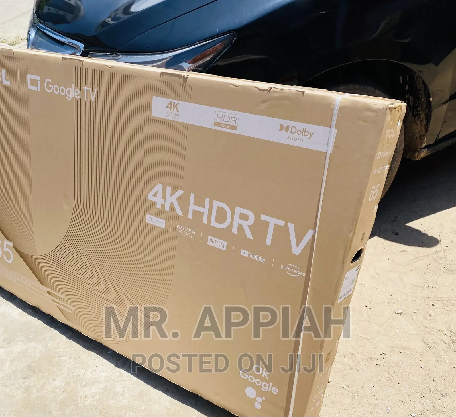 High Efficient TCL 65 Inch HDR Google Tv(65p635)Black.