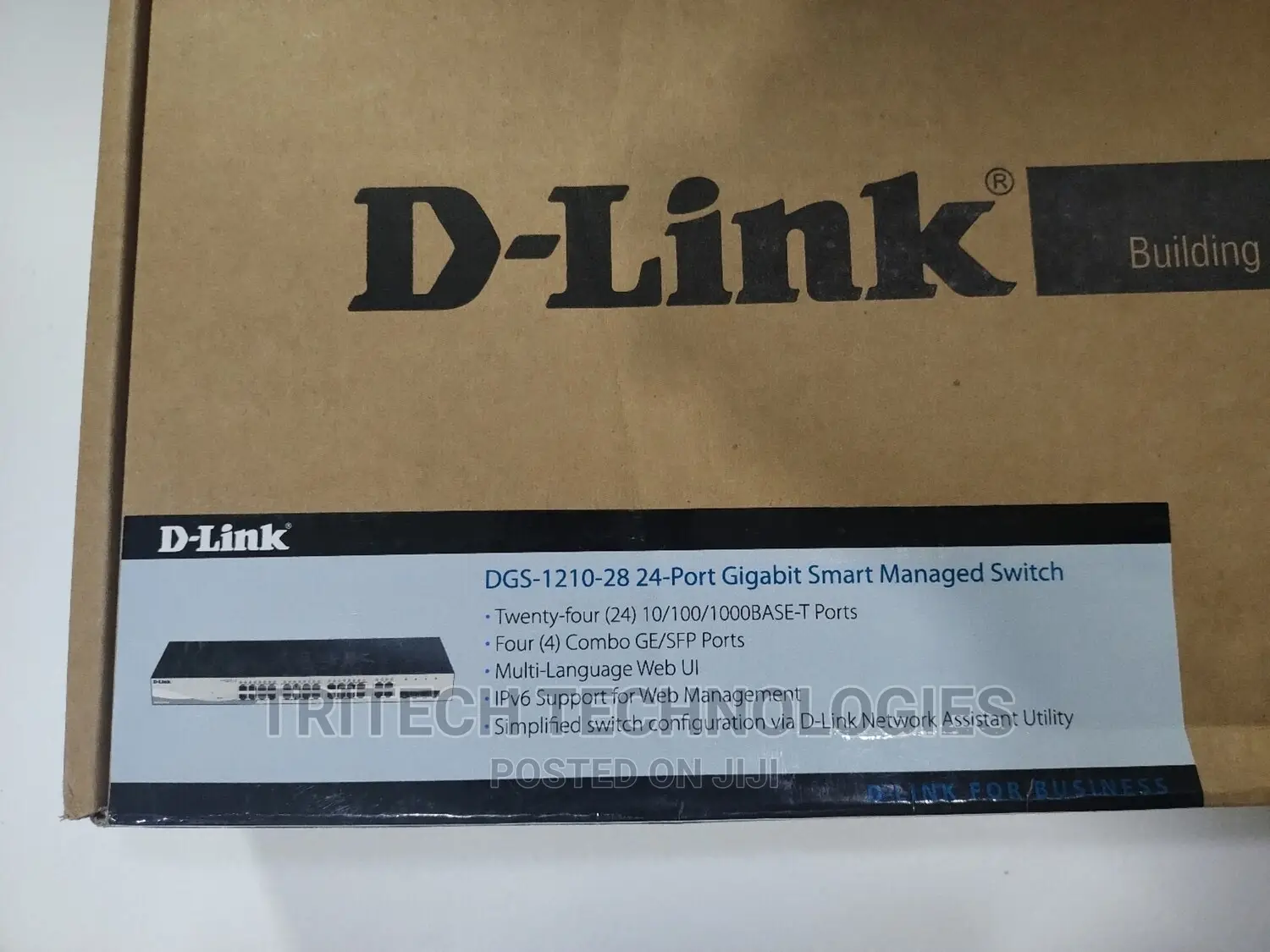D-Link 28-Port Gigabit Smart Managed Switch DGS-1210-28P