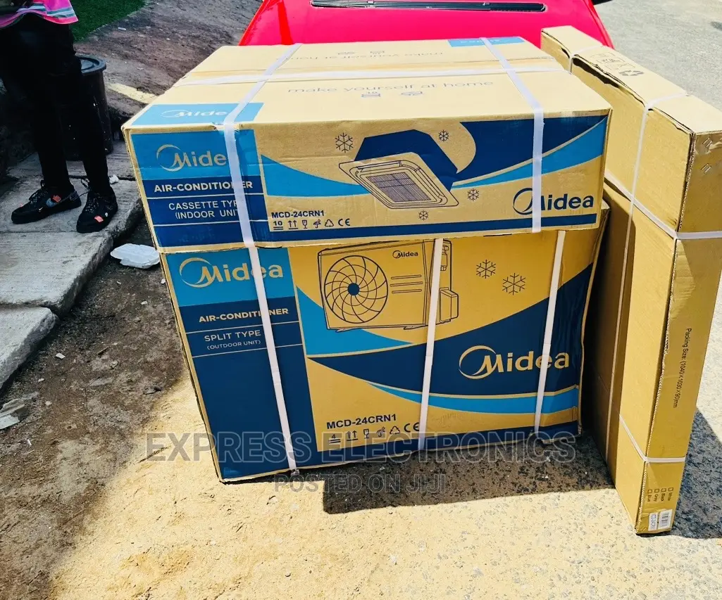 Windy Air -Flow Midea 5.0hp Cassette AC White Inbuilt