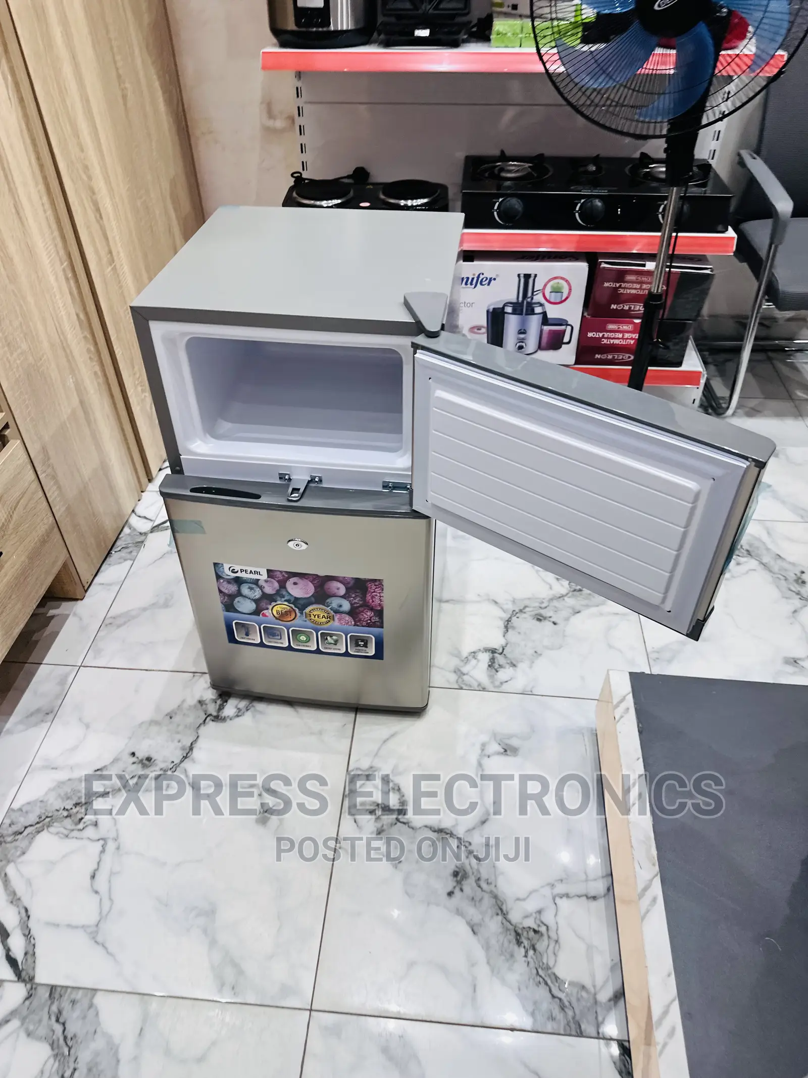 Cool Yourself With Pearl Table Top Double Door Fridge