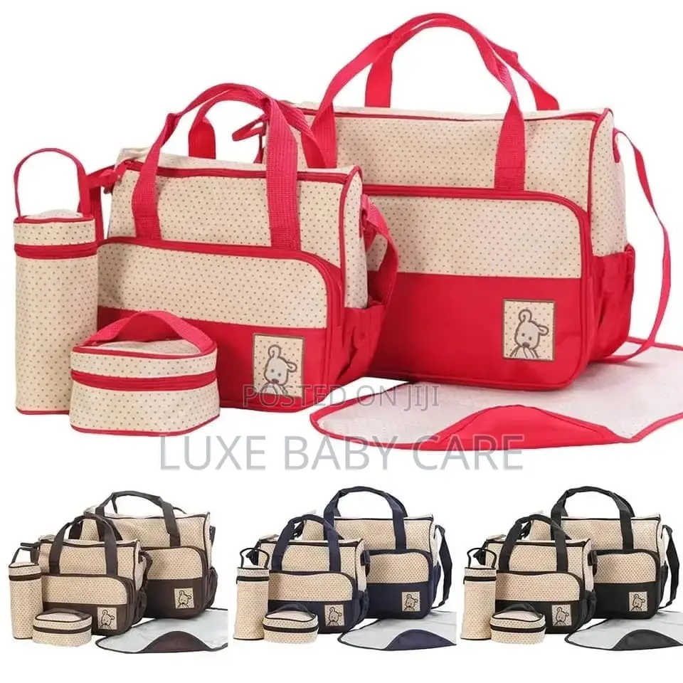 5pcs Multifunctional Baby Diaper Bag Set.