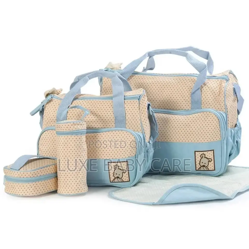5pcs Multifunctional Baby Diaper Bag Set.