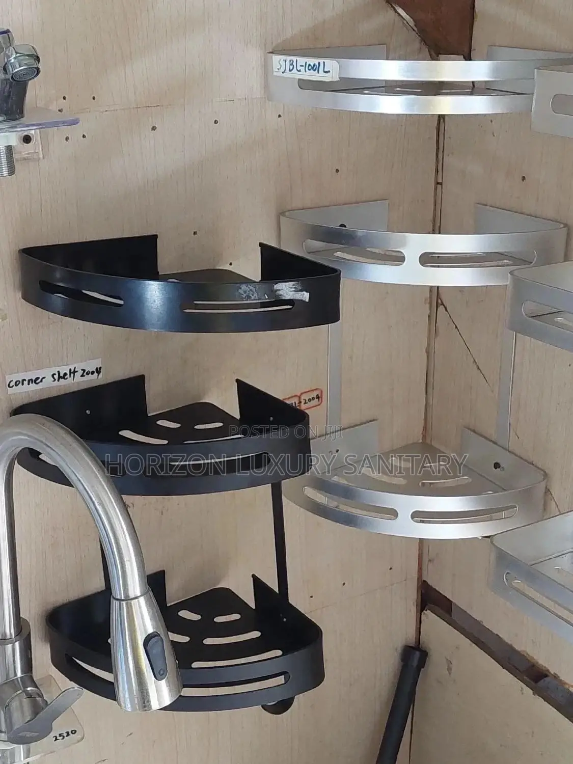 Wall Mounted Double Straight or Corner Shelf
