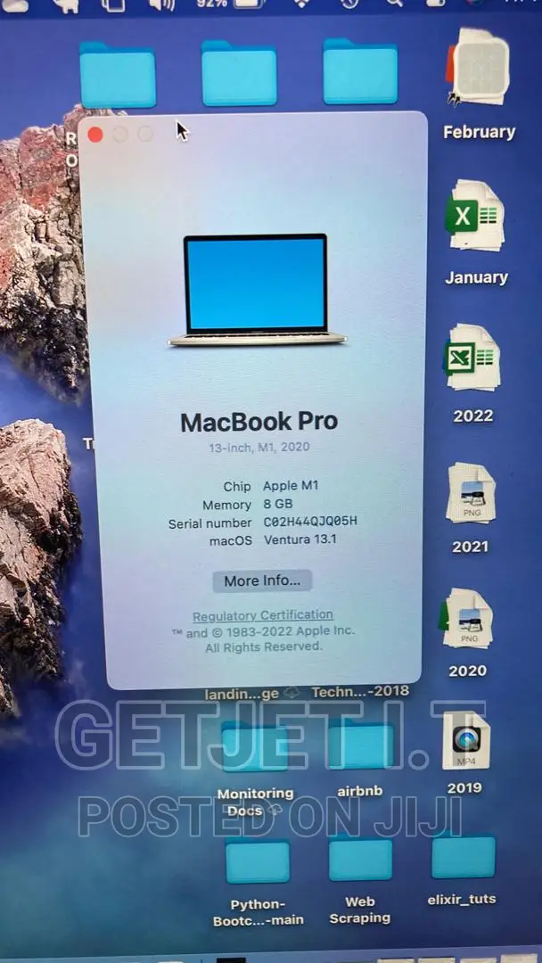 Laptop Apple MacBook Pro M1 8GB Apple M1 Pro SSD 512GB