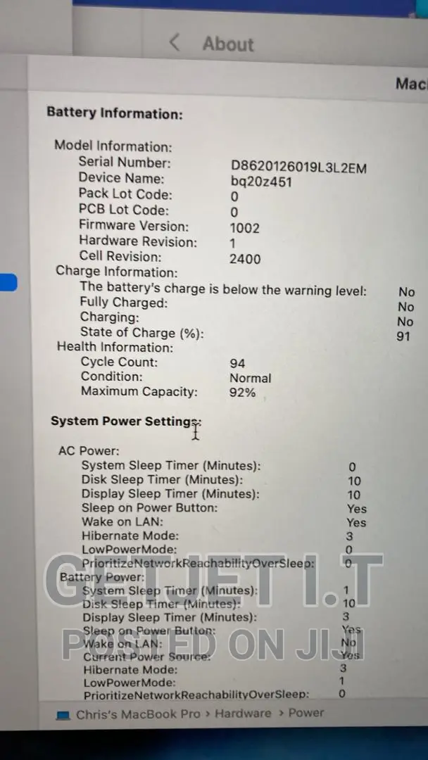 Laptop Apple MacBook Pro M1 8GB Apple M1 Pro SSD 512GB