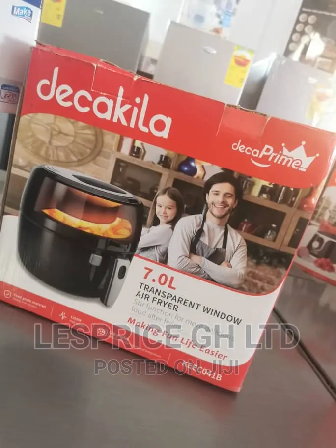 Decakila 7.0L Digital Air Fryer Transparent Window.