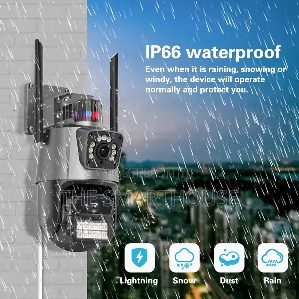 Smart Dual Lens CCTV Camera (Wired and Wireless)