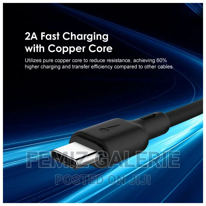 Oraimo Duraline 2 Usb-a to Type-C Charging and Data Cable