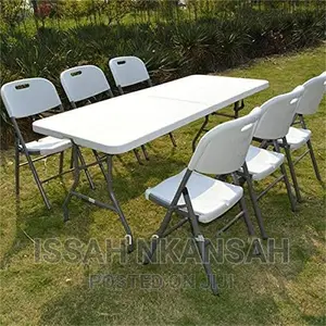 Foldable Table and 6 Chairs