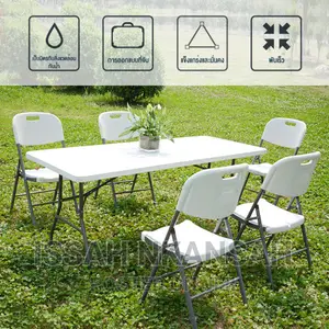 Foldable Table and 6 Chairs