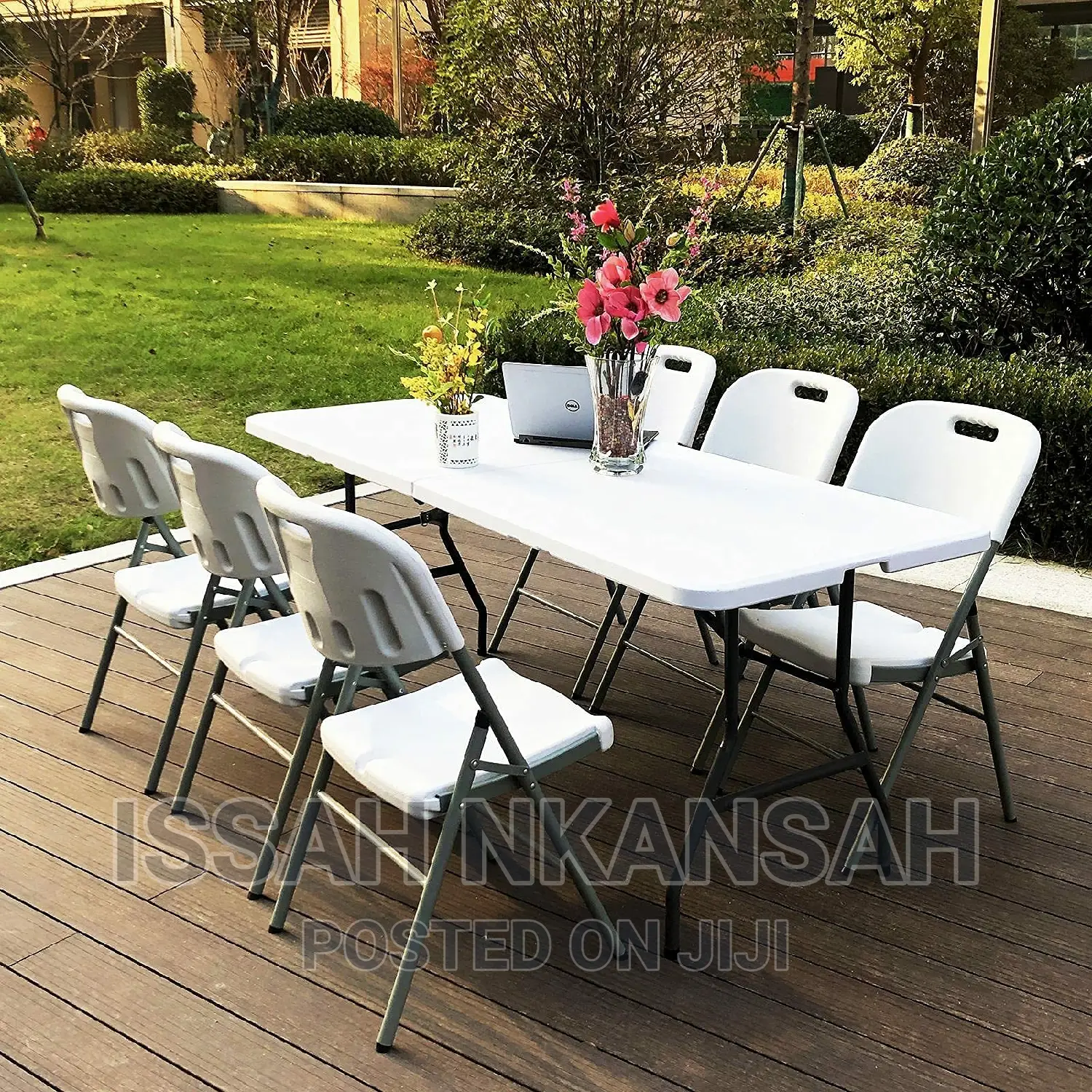 Foldable Table and 6 Chairs