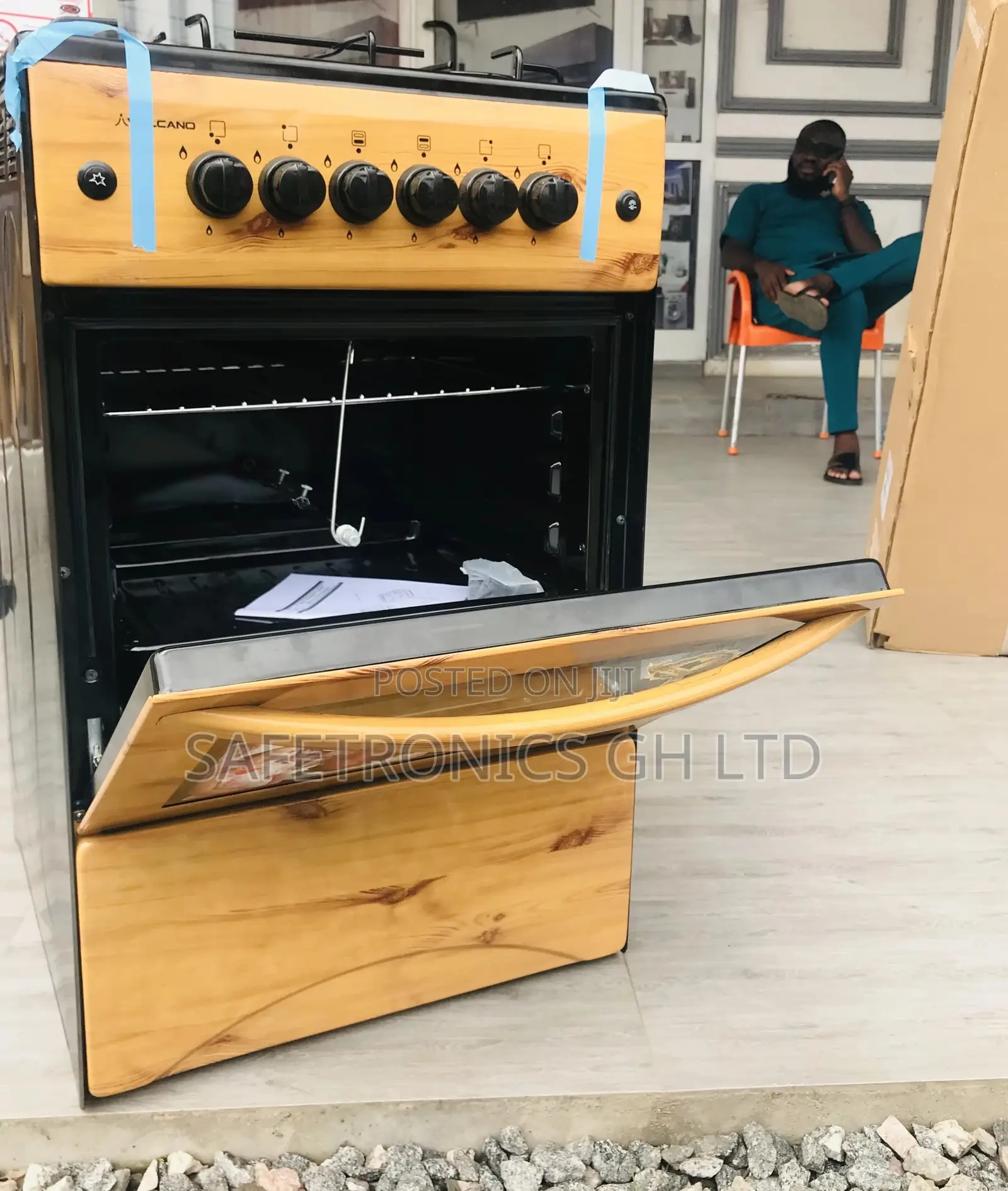Best Light Wooden 4 Gas Burner Oven With Grill Rotisserie