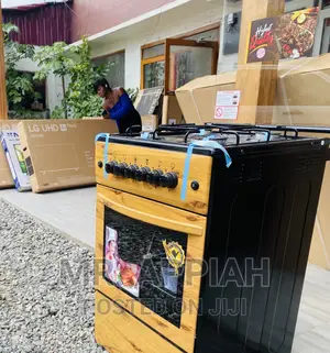 High Quality Volcano Light Wooden 4 Gas Cooker(Rotisserie).