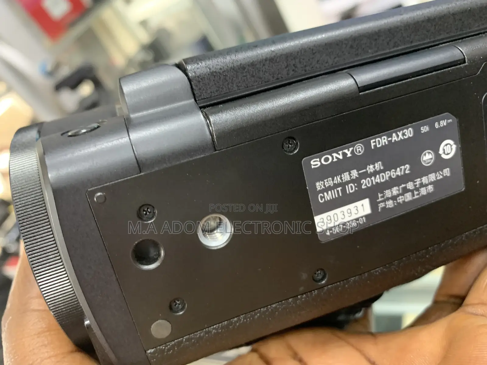 Sony AX30 UHD Camcorder With Wi-Fi