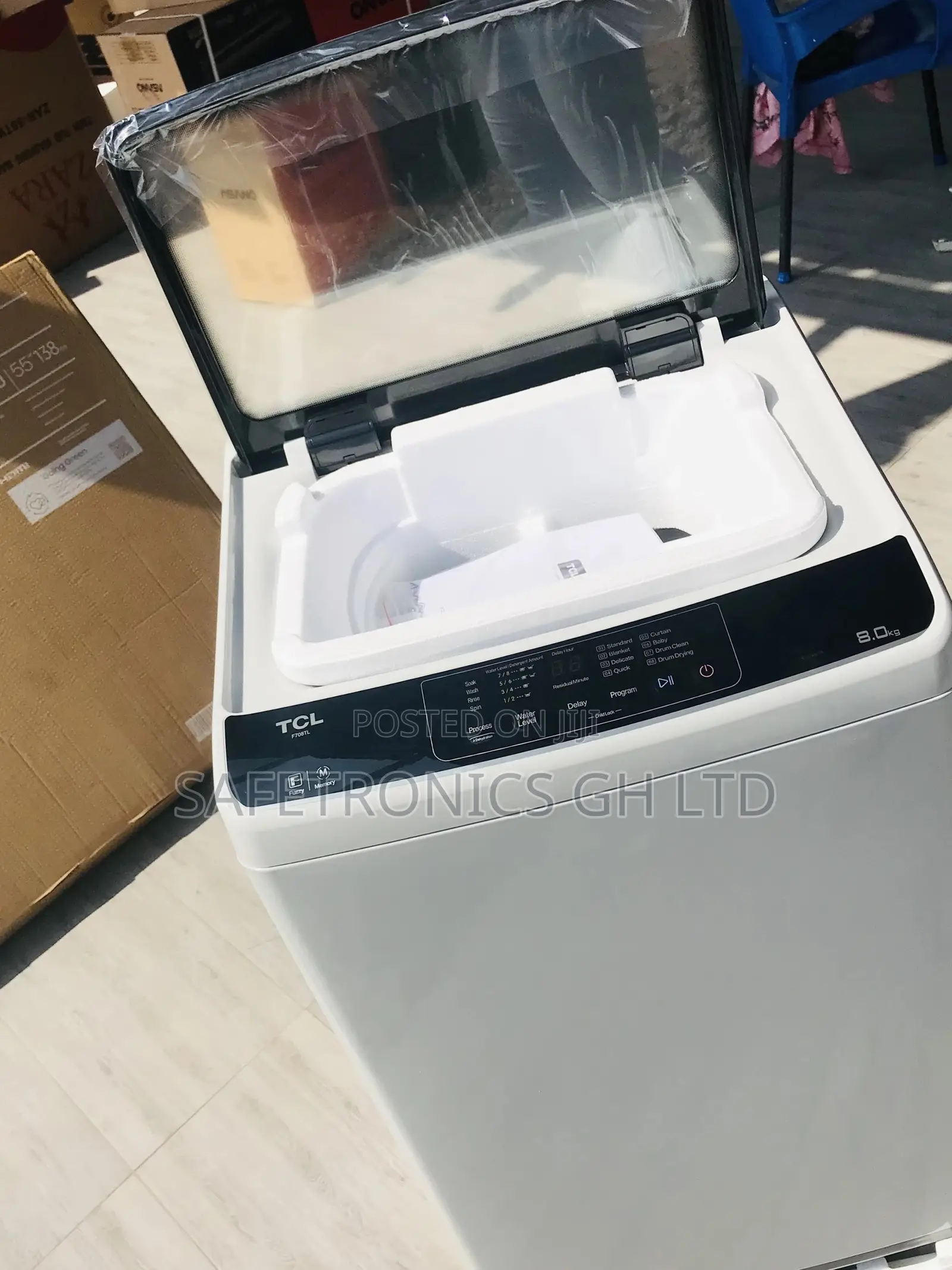 TCL 8kg Topload Washingmachine Semiautomatic