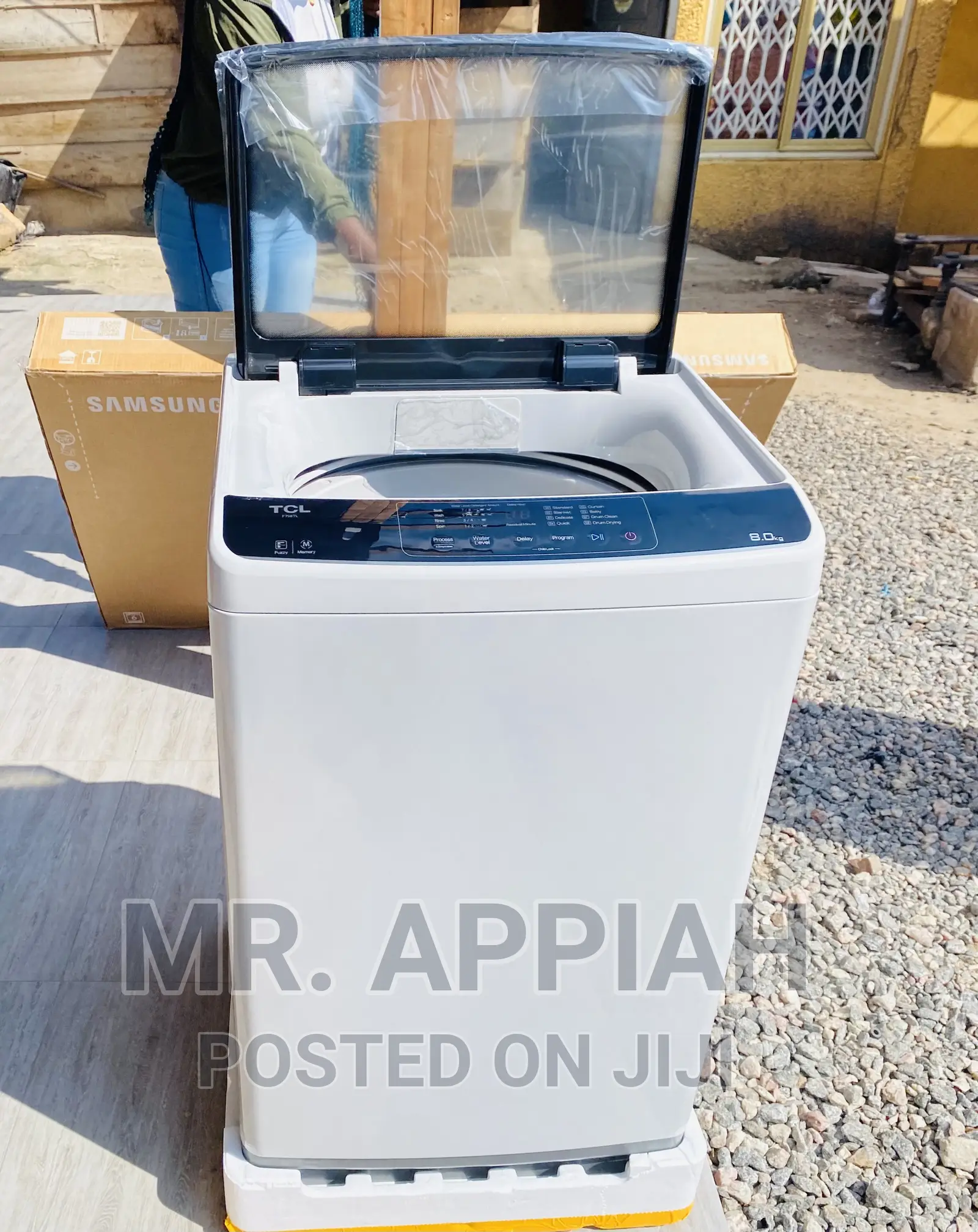 Fresh in Box  TCL Top Load Washing Machine(85kggf708tl) 