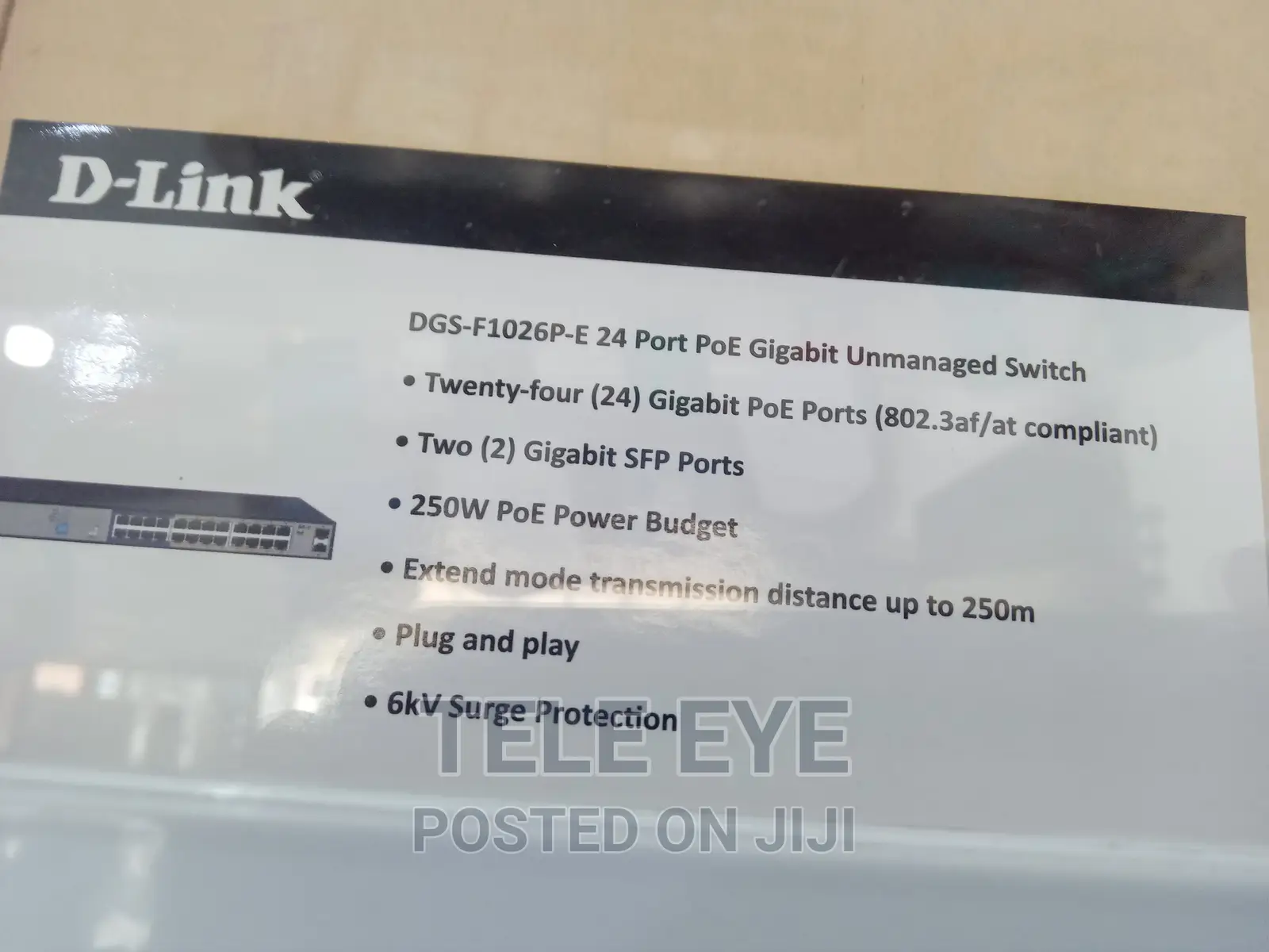 D-Link 24-Port DGS-F102p-E-24 Poe 24port Gigabit Unmanage