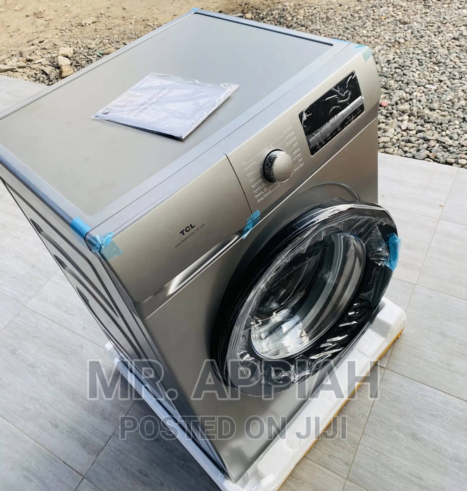 Unique TCL P609fl 9kg Front Load Washing Machine(Gray).
