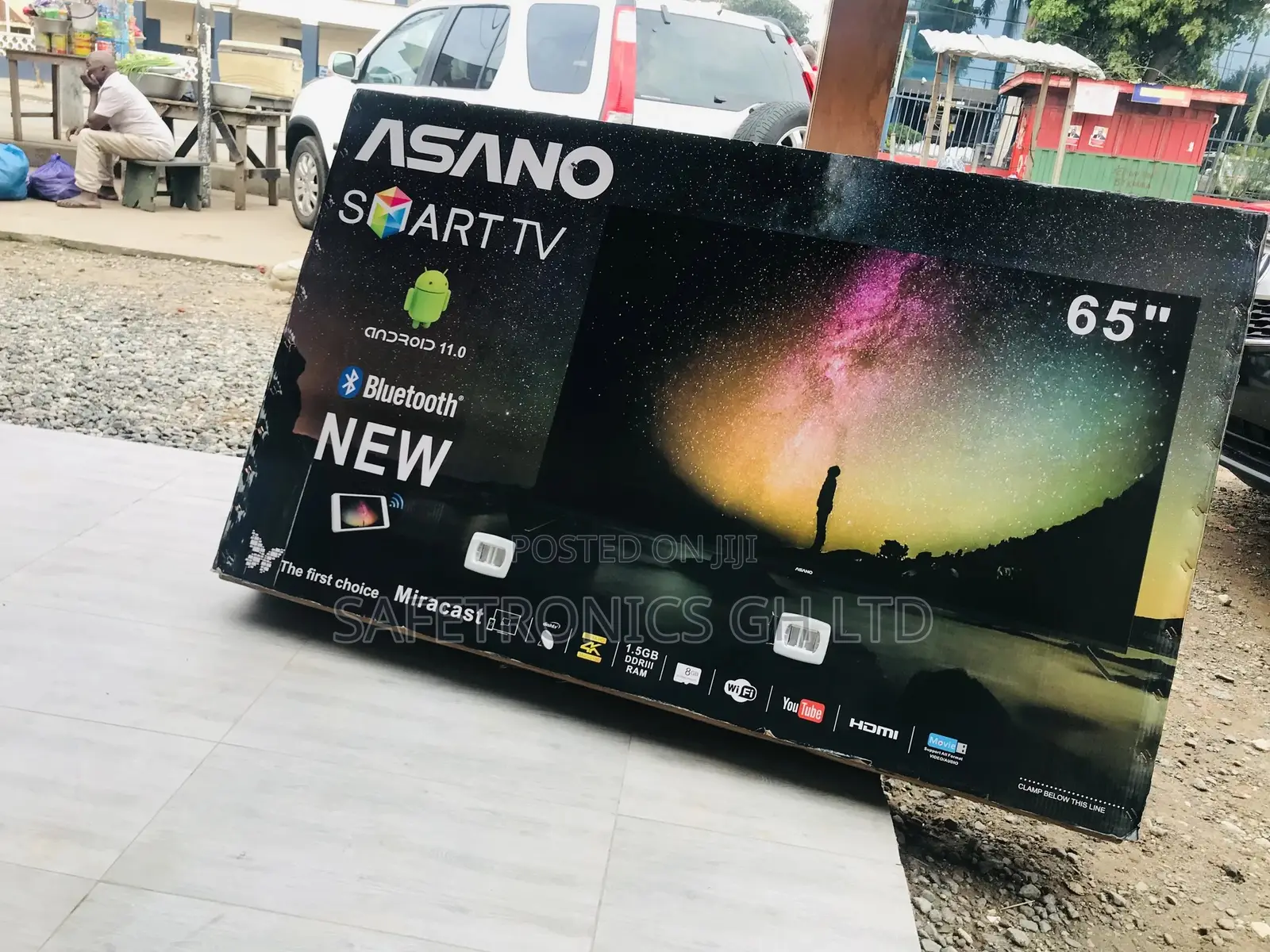 Reliable Clear Glossy Asano 65 Inches LED Smart UHD Tv