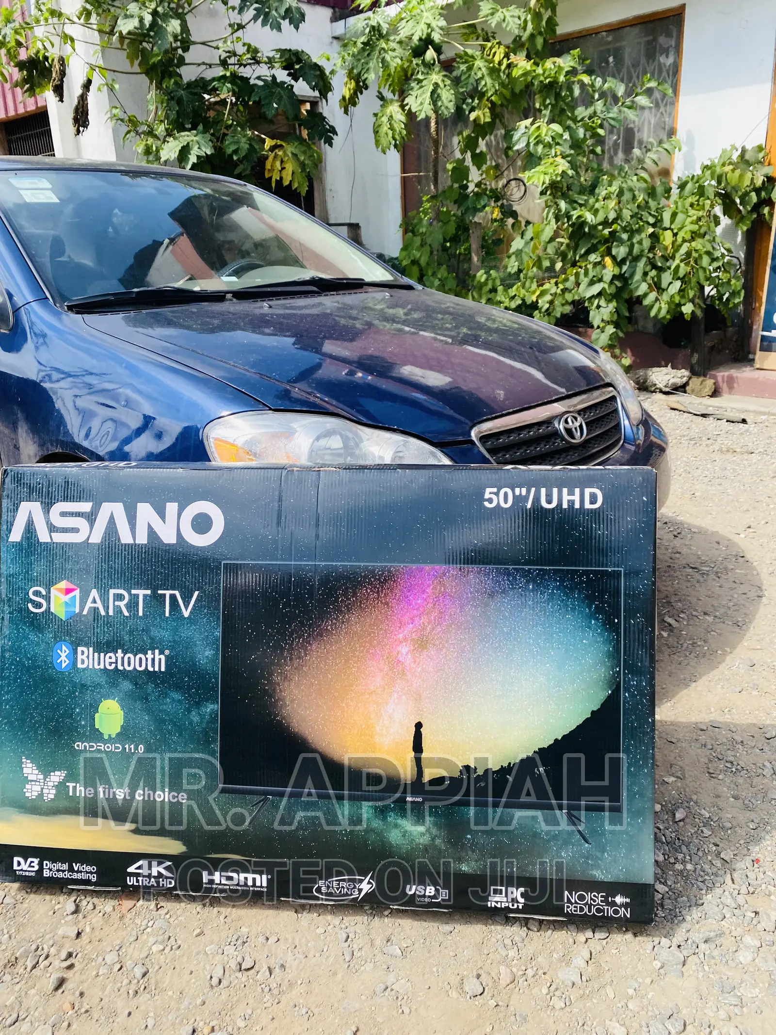 Brand New Asano 50 Inch Smart Wireless Wi-Fi(Black)