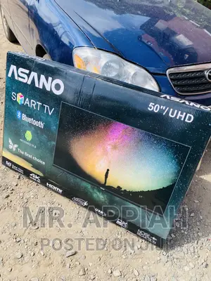 Brand New Asano 50 Inch Smart Wireless Wi-Fi(Black)