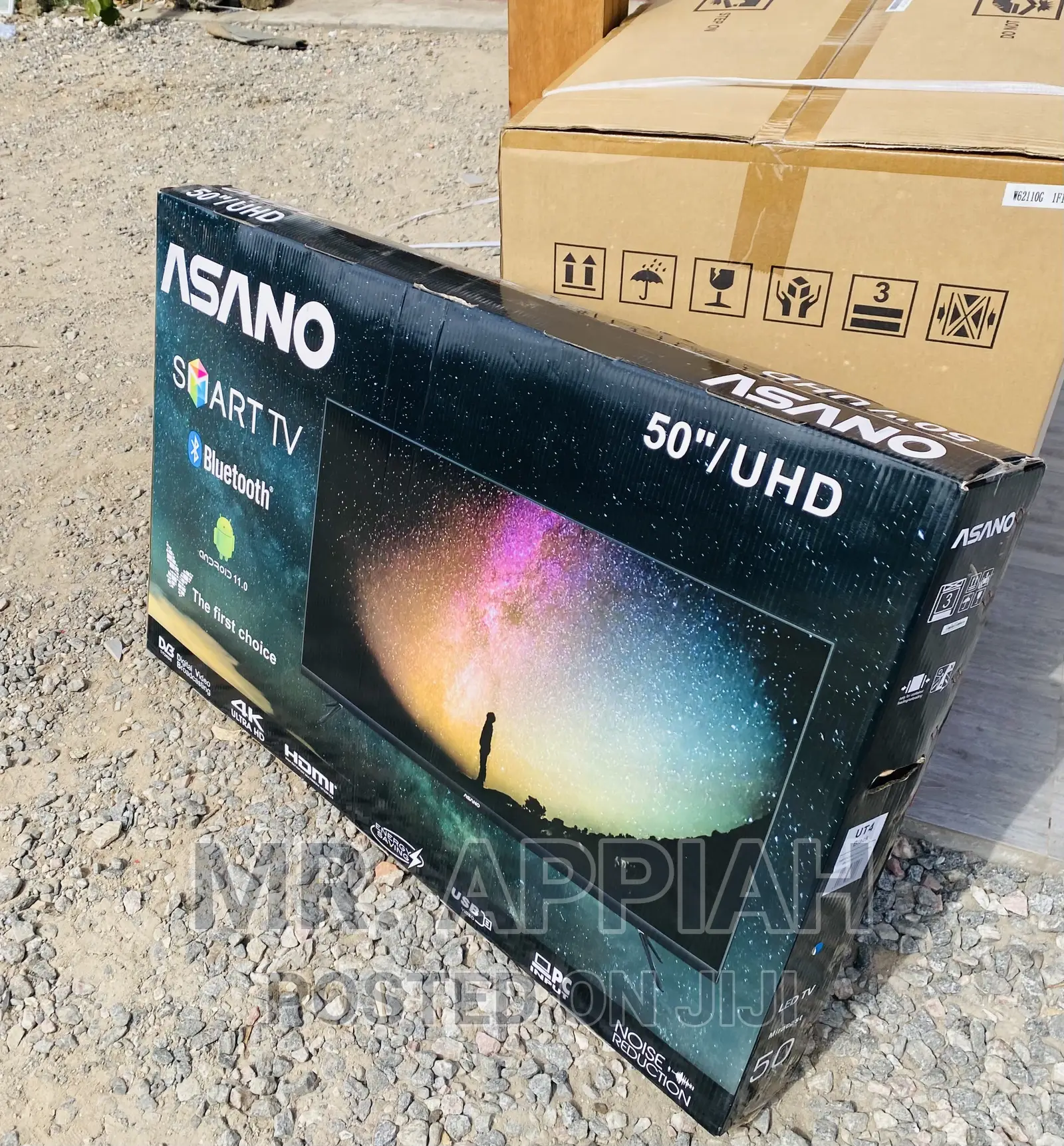 Grab Original Asano 50” Uhd Smart Wireless Wifi Tv,Black