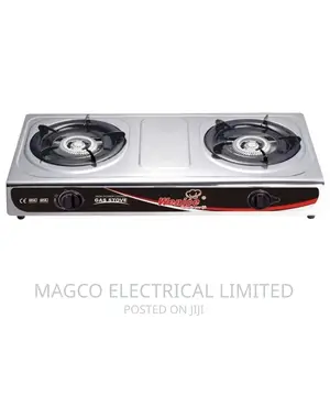 Automatic Gas Cooker Stainless Steel 2 Burner