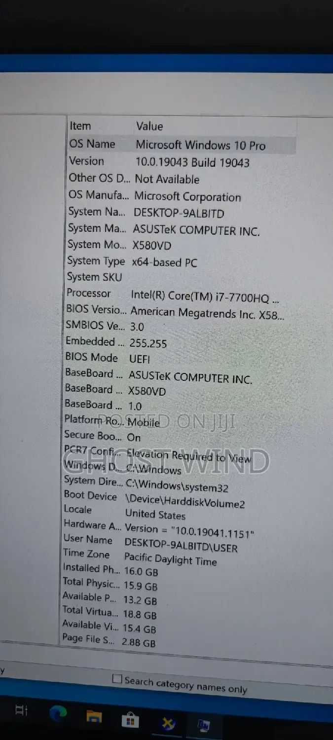 Laptop Asus VivoBook 15 X540NA 16GB Intel Core I7 HDD+SSD 128GB