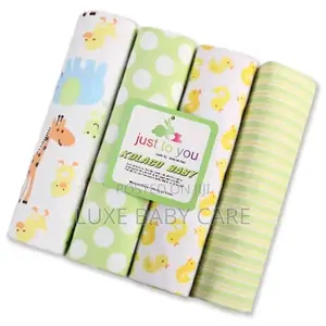 4pcs/Pack Cotton Baby Receiving Blanket