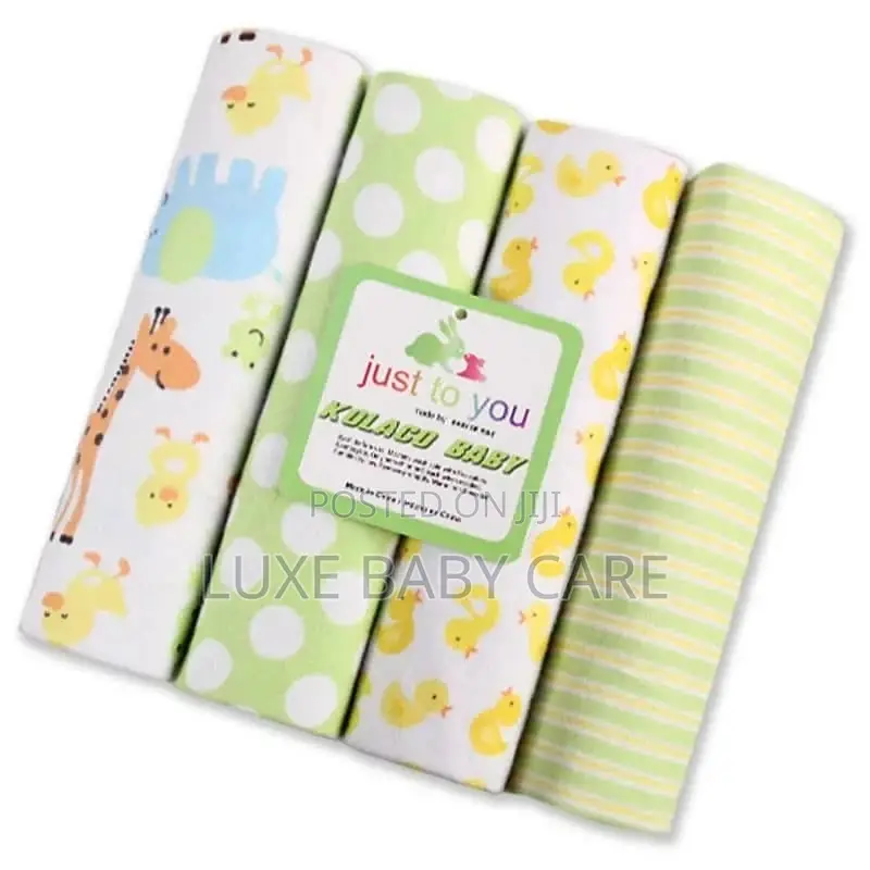 4pcs/Pack Cotton Baby Receiving Blanket