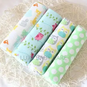 4pcs/Pack Cotton Baby Receiving Blanket