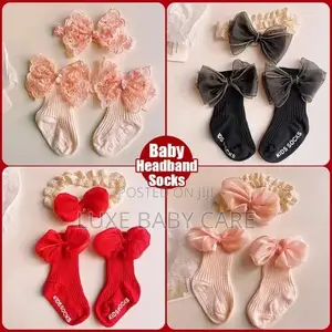 2pcs Bow Lace Baby Socks