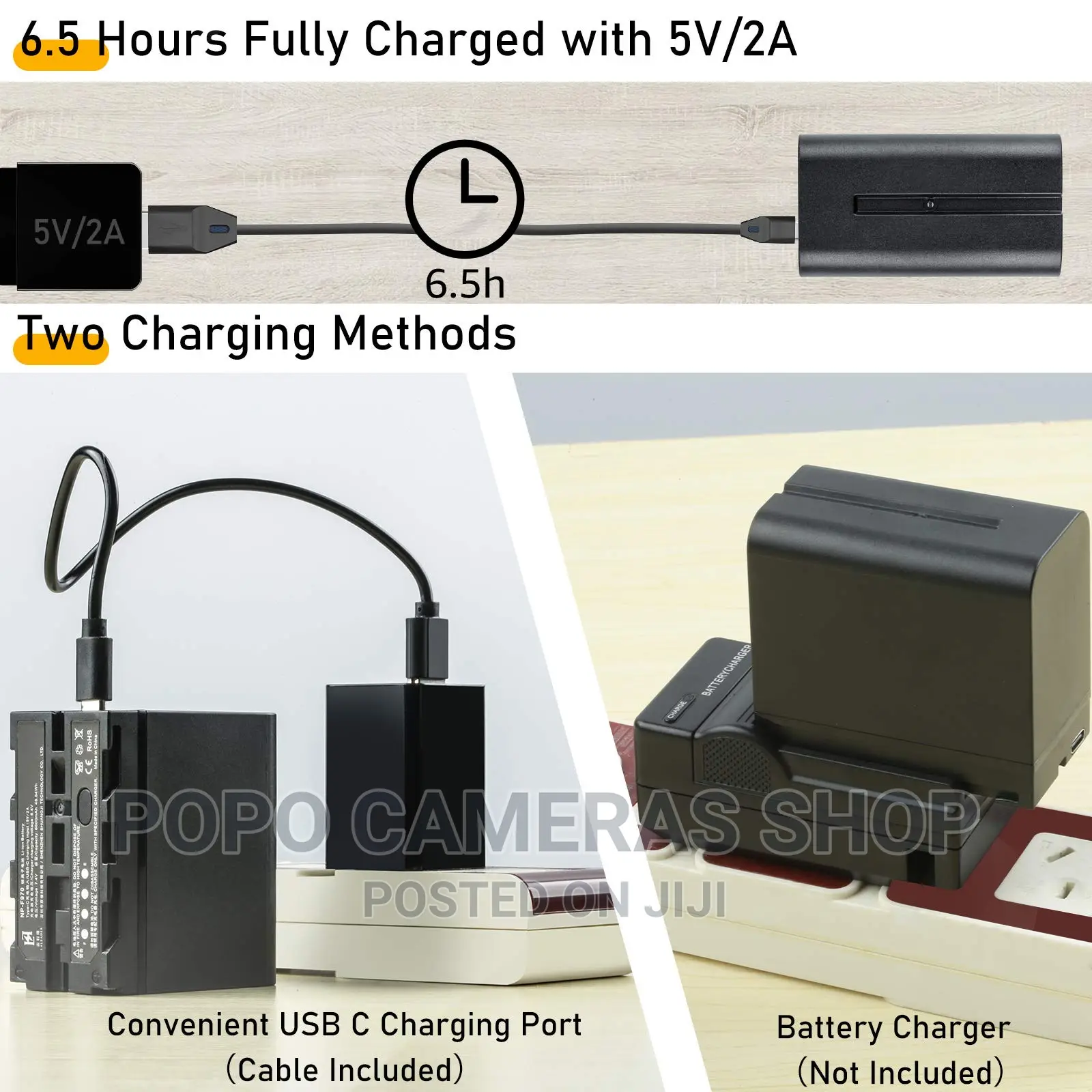 Original Laleader NP-F550, NP-F750 and NP-970 Batteries