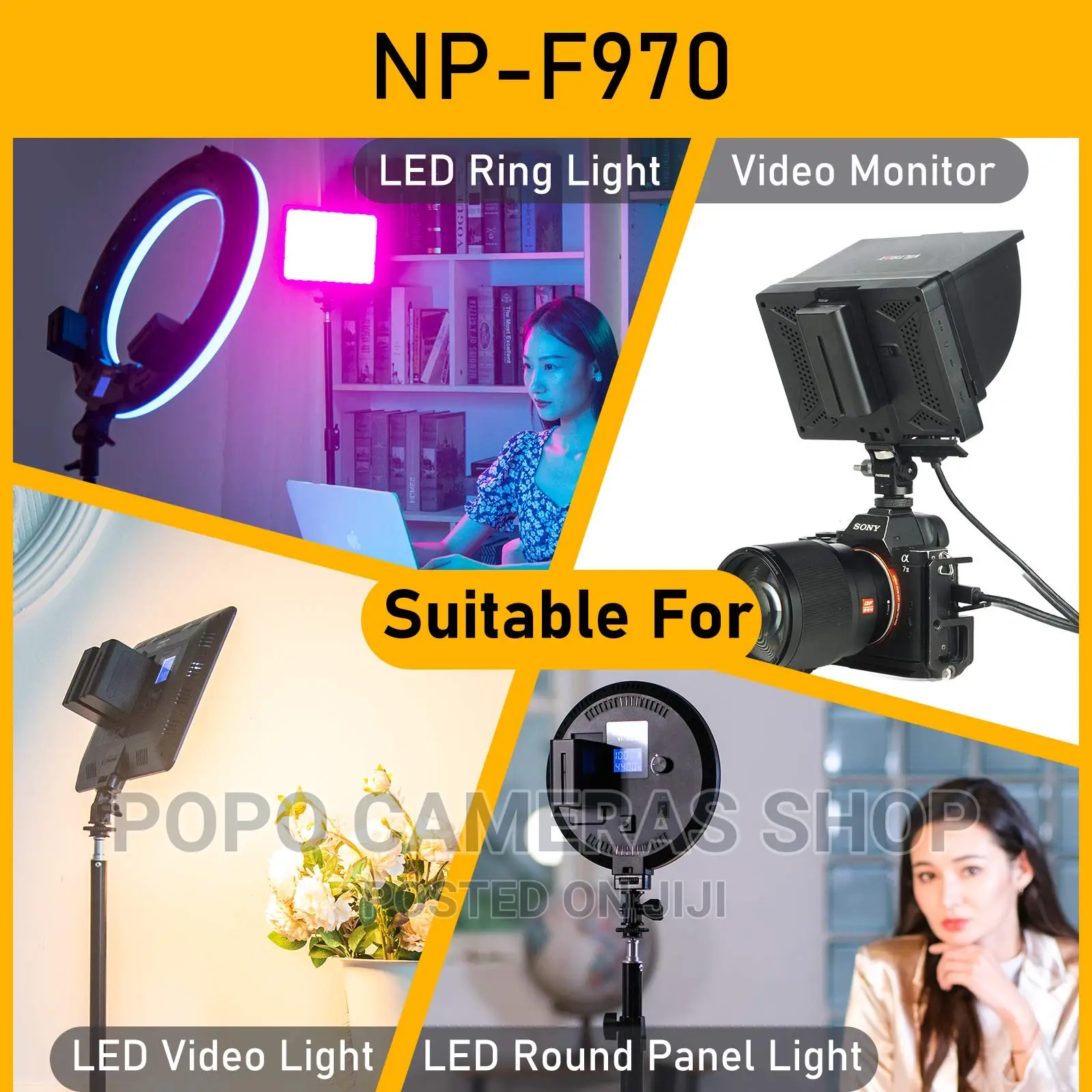 Original Laleader NP-F550, NP-F750 and NP-970 Batteries
