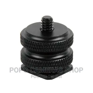 Double Screw Aluminum Allow 1/4 Camera Screw Hotshoe Base