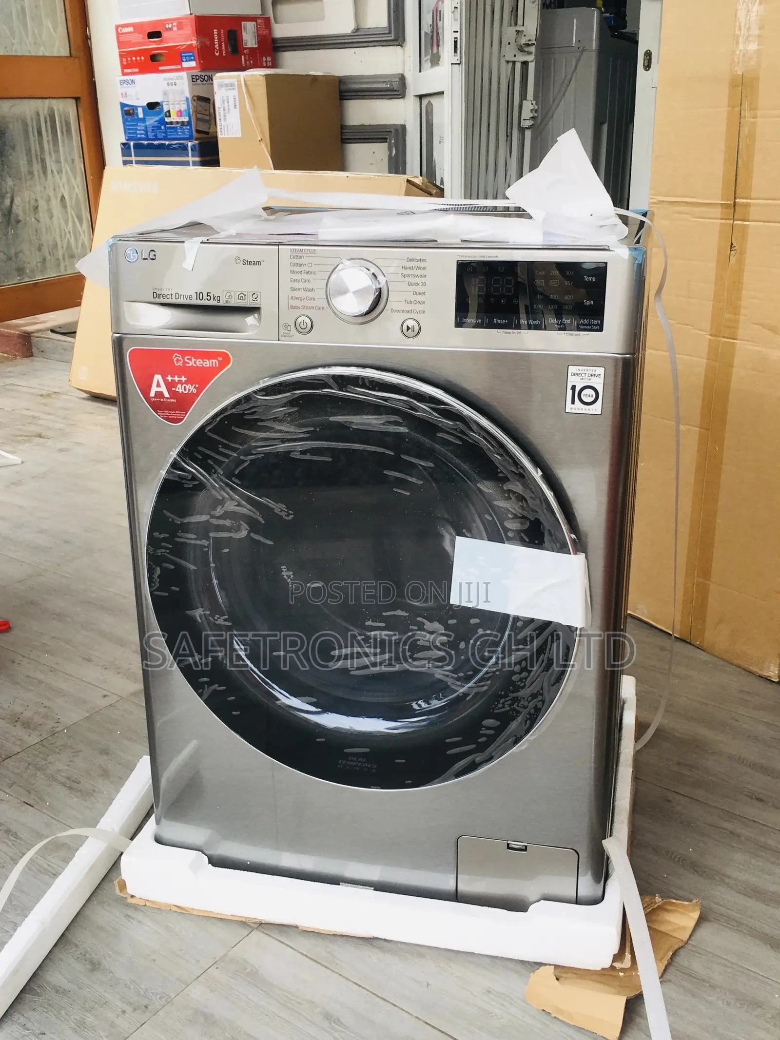 Frontload Lg 10,5kg Washingmachine Fullyautomatic