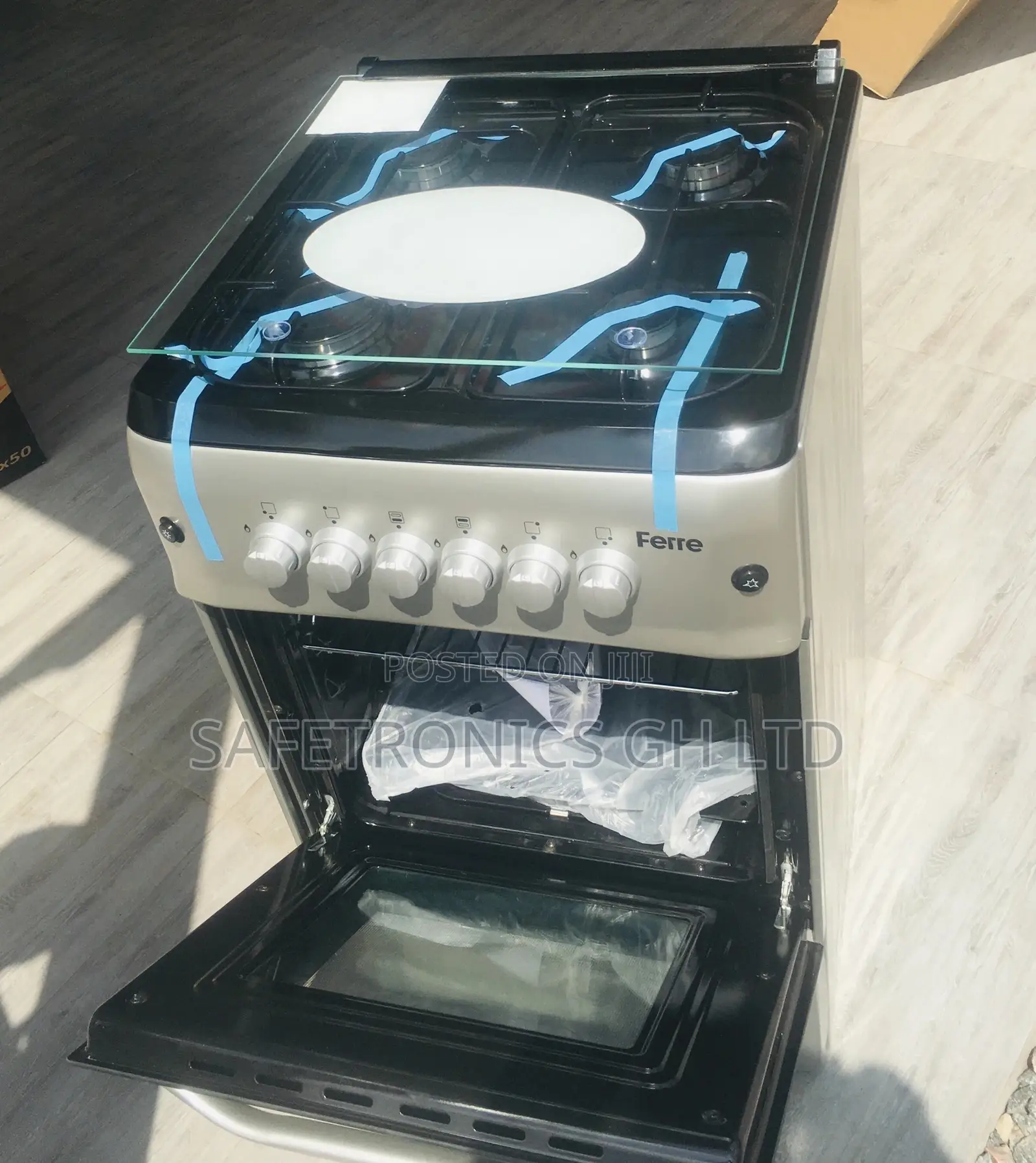 Ferre 50x55 Gas Cooker Oven With Grill 4 Gas