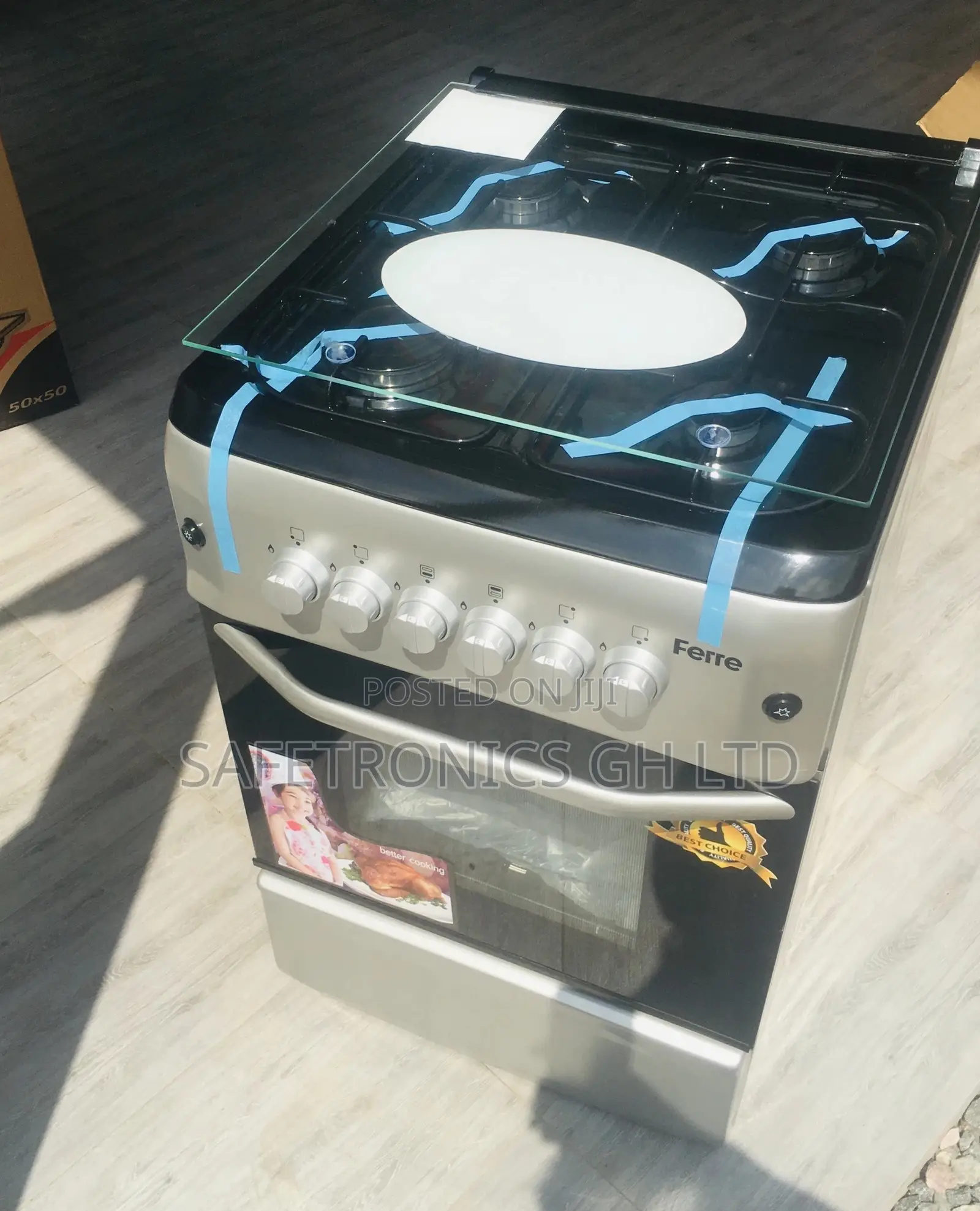 4 Gas Burner Oven With Grill Ferre 50x55