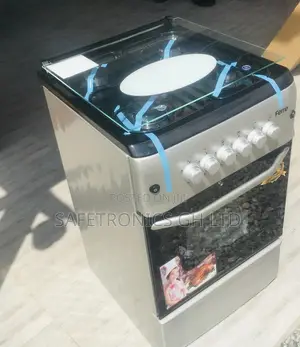 Neat Oven With Grill 50x55 4 Gas Burner Ferre Sliver