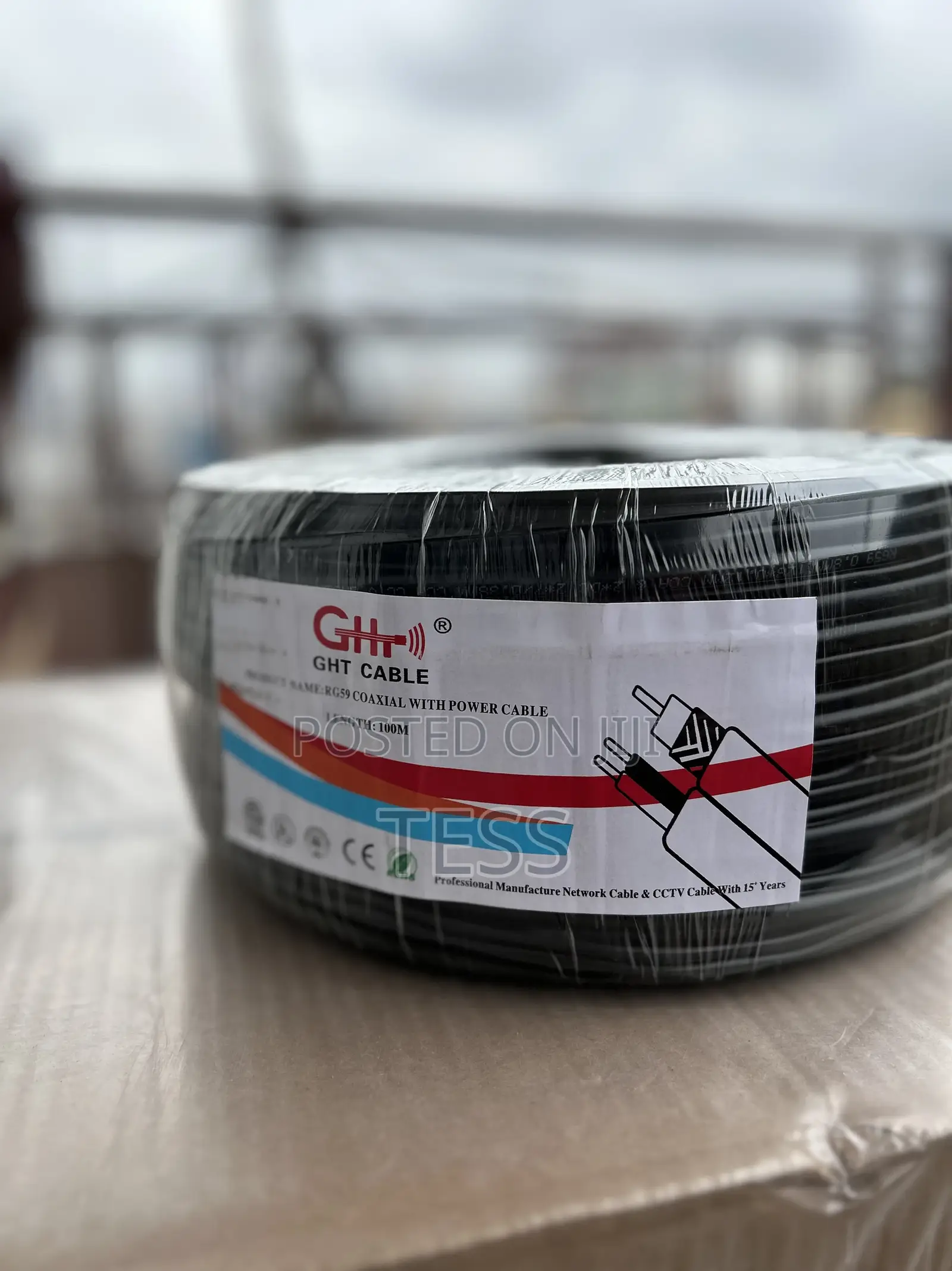 100m Coaxial Cable With Power Rg59