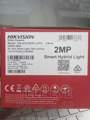 Hikvsion Ds-2ce76d0t-LPFS 2mp Indoor CCTV