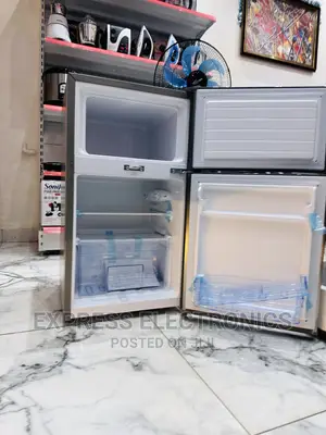 Adjustable Thermometer Pearl Table Top Double Door Fridge