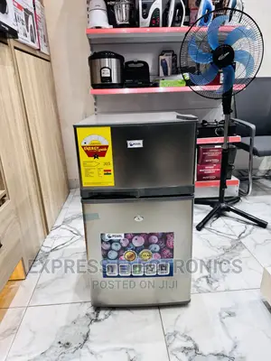 Durable Build Body Table Top Pearl Double Door Fridge